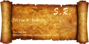 Strack Robin névjegykártya